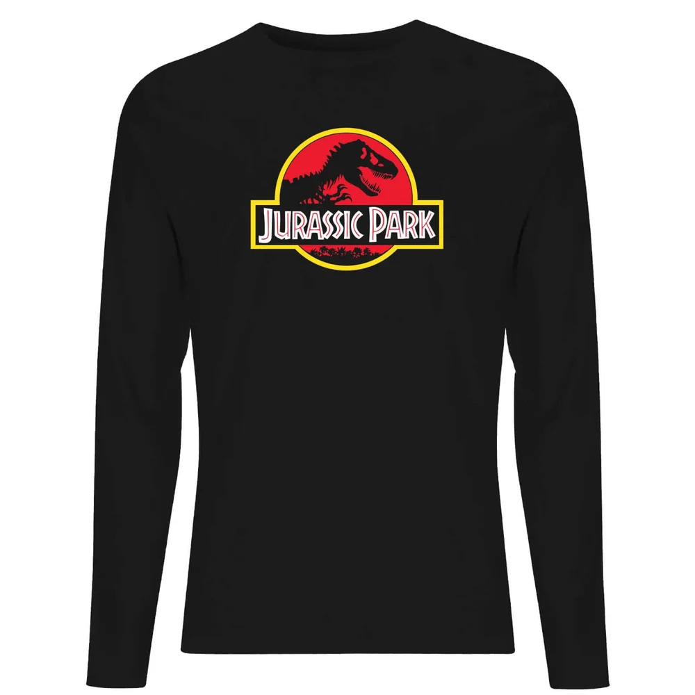 Jurassic Park Logo Unisex Long Sleeve T-Shirt - Black - S Image 1
