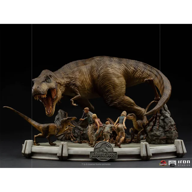 Iron Studios Jurassic Park Demi Art Scale Statue 1/20 The Final Scene 48 cm