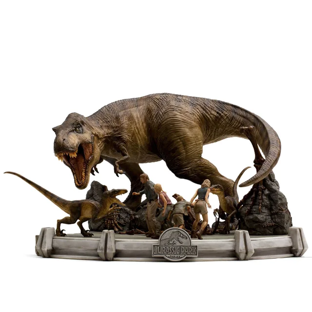 Iron Studios Jurassic Park Demi Art Scale Statue 1/20 The Final Scene 48 cm