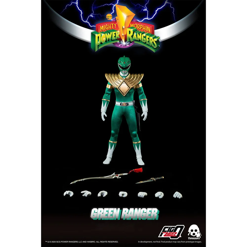 ThreeZero Power Rangers Green Ranger 1:6 Scale Figure Image 1