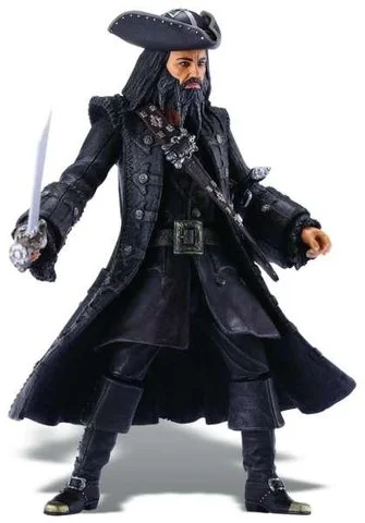 Pirates Of The Caribbean Super Deluxe Figure Wave 1 Blackbeard Figure Image 1