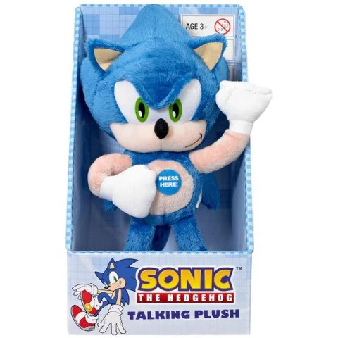 Sonic the Hedgehog 9 Inch Talking Plush - Sonic Image 1