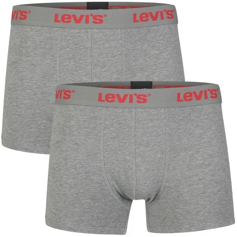 Levi's Men's 2-Pack Boxers - Grey - S - Grey Image 1