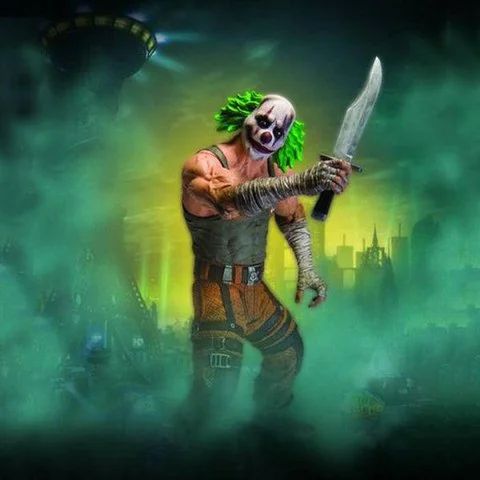 Batman Arkham City Series 3 - Clown Thug Action Figure with Knife Image 1