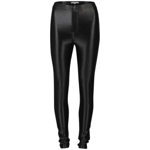 Glamorous Women's High Waisted Disco Pants - Black - 8 - Black Image 1