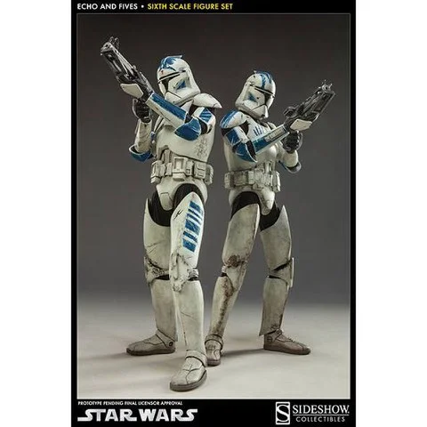 Sideshow Collectibles Clone Troopers: Echo And Fives 1:6 Scale Figure Image 1