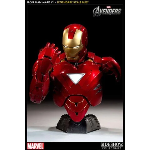 Sideshow Collectibles Iron Man Mark VI 16 Inch Bust Image 1