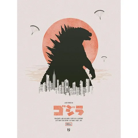 Godzilla - Zavvi Exclusive Limited Signed and Numbered Giclee Print Image 1