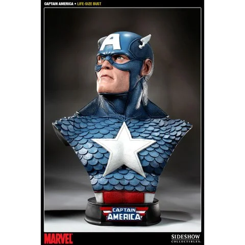 Sideshow Collectibles Marvel Captain America Limited Edition Life Size Bust Image 1
