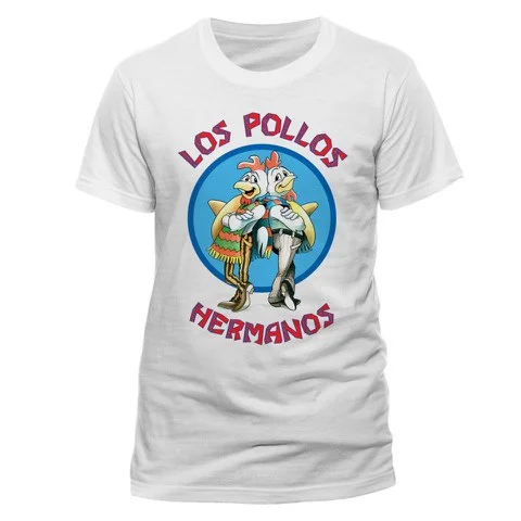 Breaking Bad Men's T-Shirt - Los Pollos - S - White Image 1