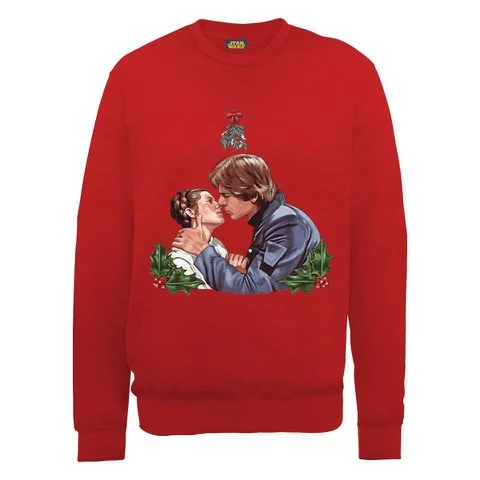 Star Wars Christmas Mistletoe Kiss Sweatshirt - Red - S - Red Image 1