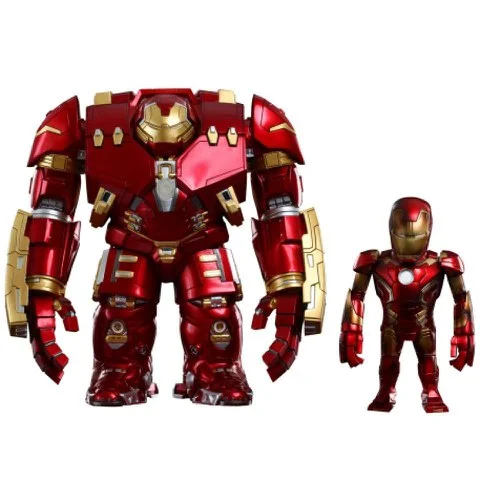 Hot Toys Marvel Avengers Age of Ultron Series 1 Iron Man Mark XLIII Battle Damaged Version and Hulkbuster Collectible Figures Image 1