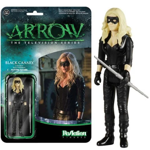 ReAction DC Comics Arrow Black Canary 3 3/4 Inch Action Figure Image 1