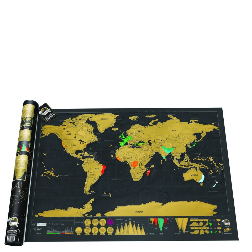 LARGE DELUXE SCRATCH MAP Image 1