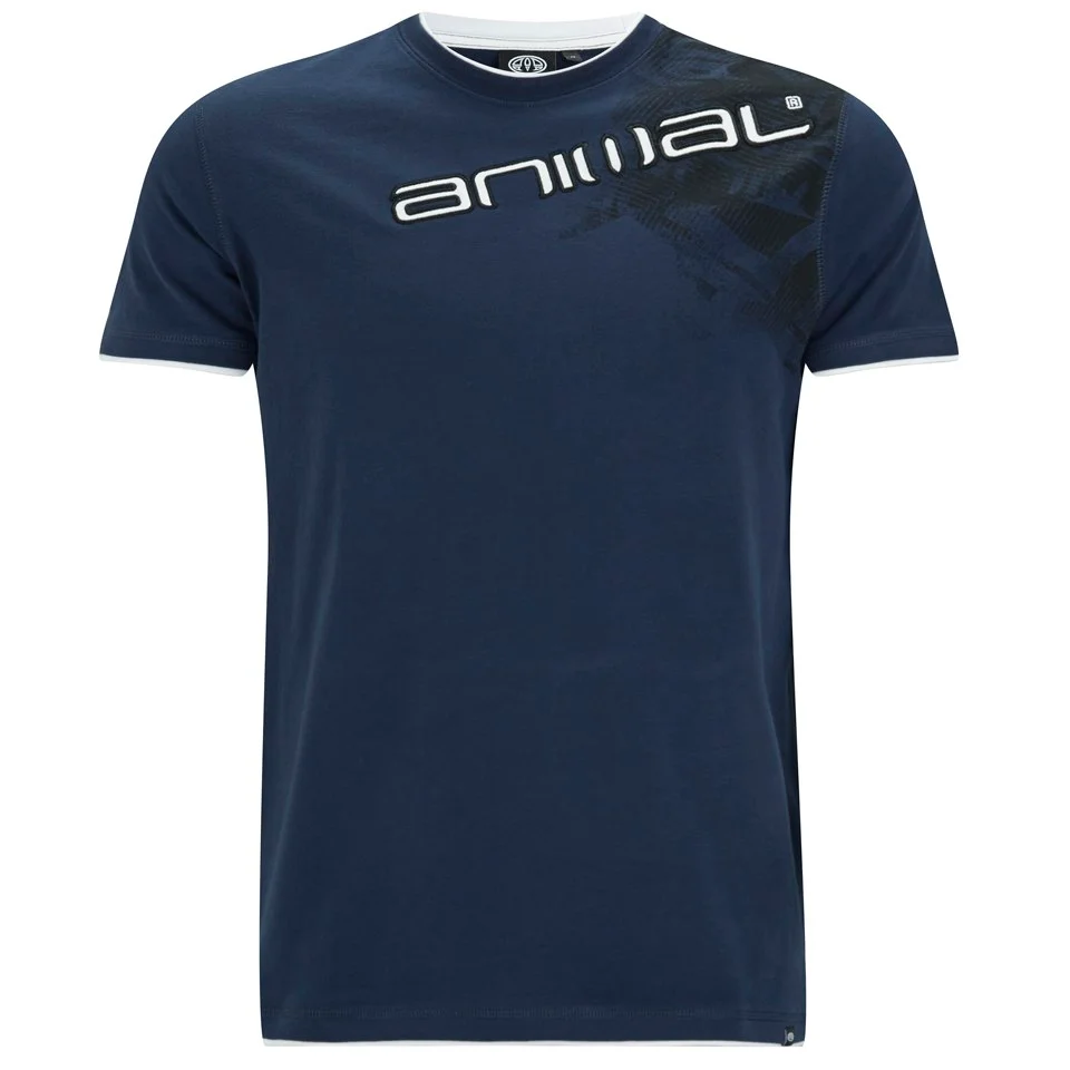 Animal Men's Linsdo Deluxe T-Shirt - Indigo - S - Blue Image 1