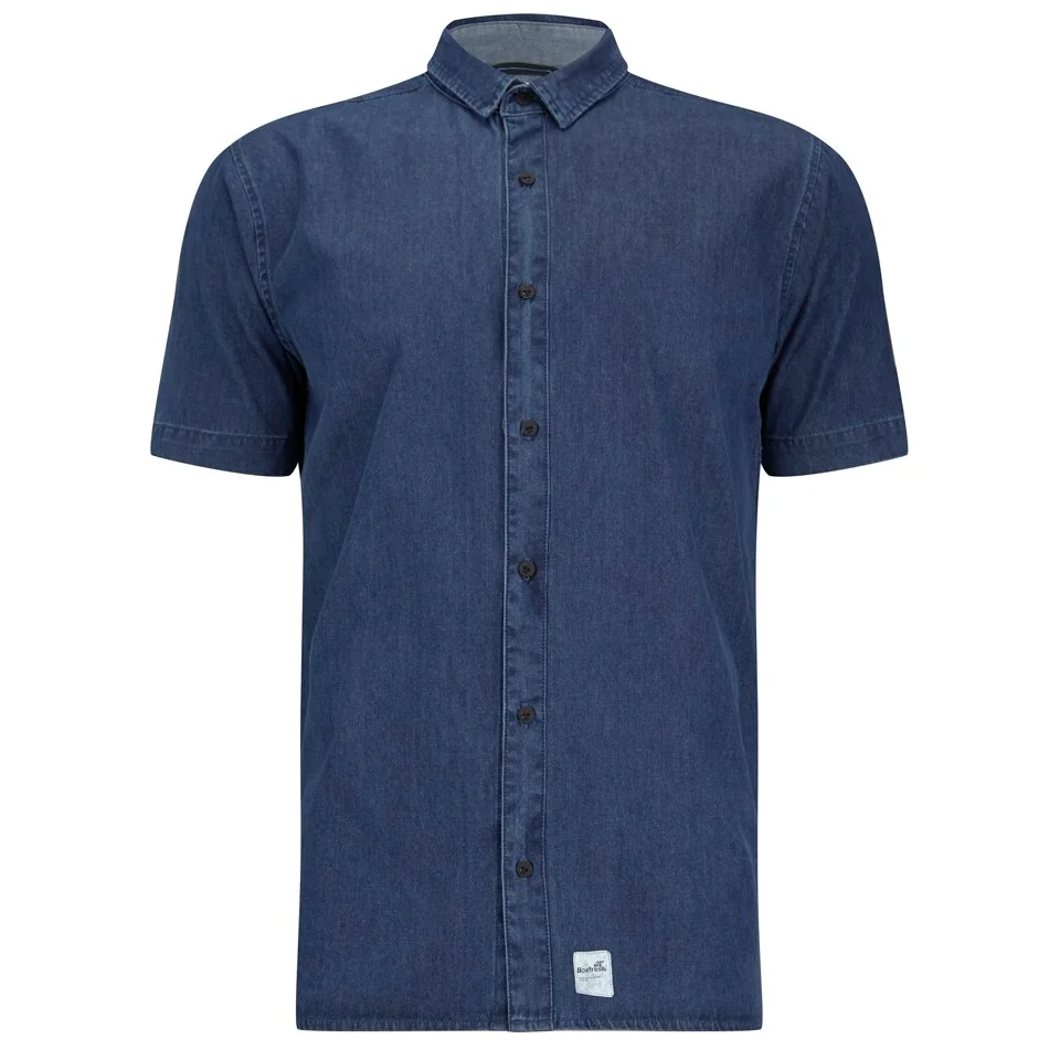 Boxfresh Men's Carfrae Short Sleeved Shirt - Blue Indigo - S - Blue Image 1