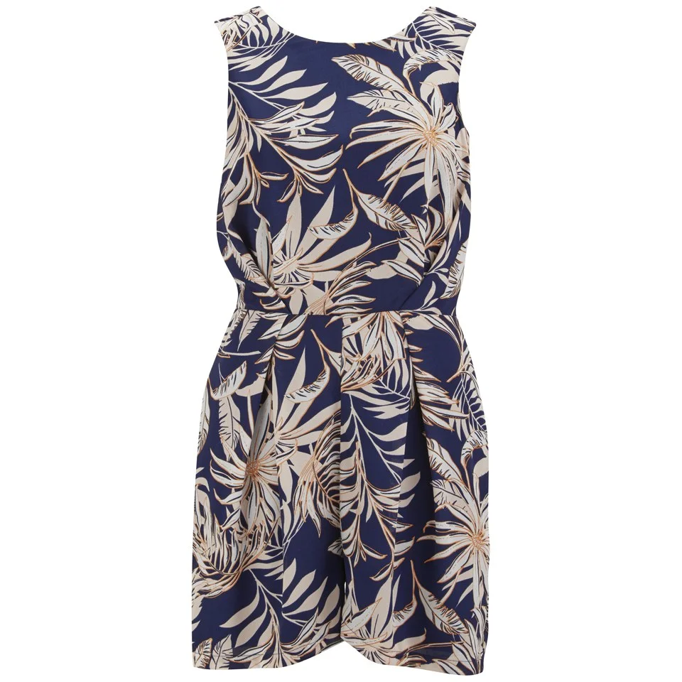 Vero Moda Women's Pamala Playsuit - Black Iris - UK 8 - Multi Image 1