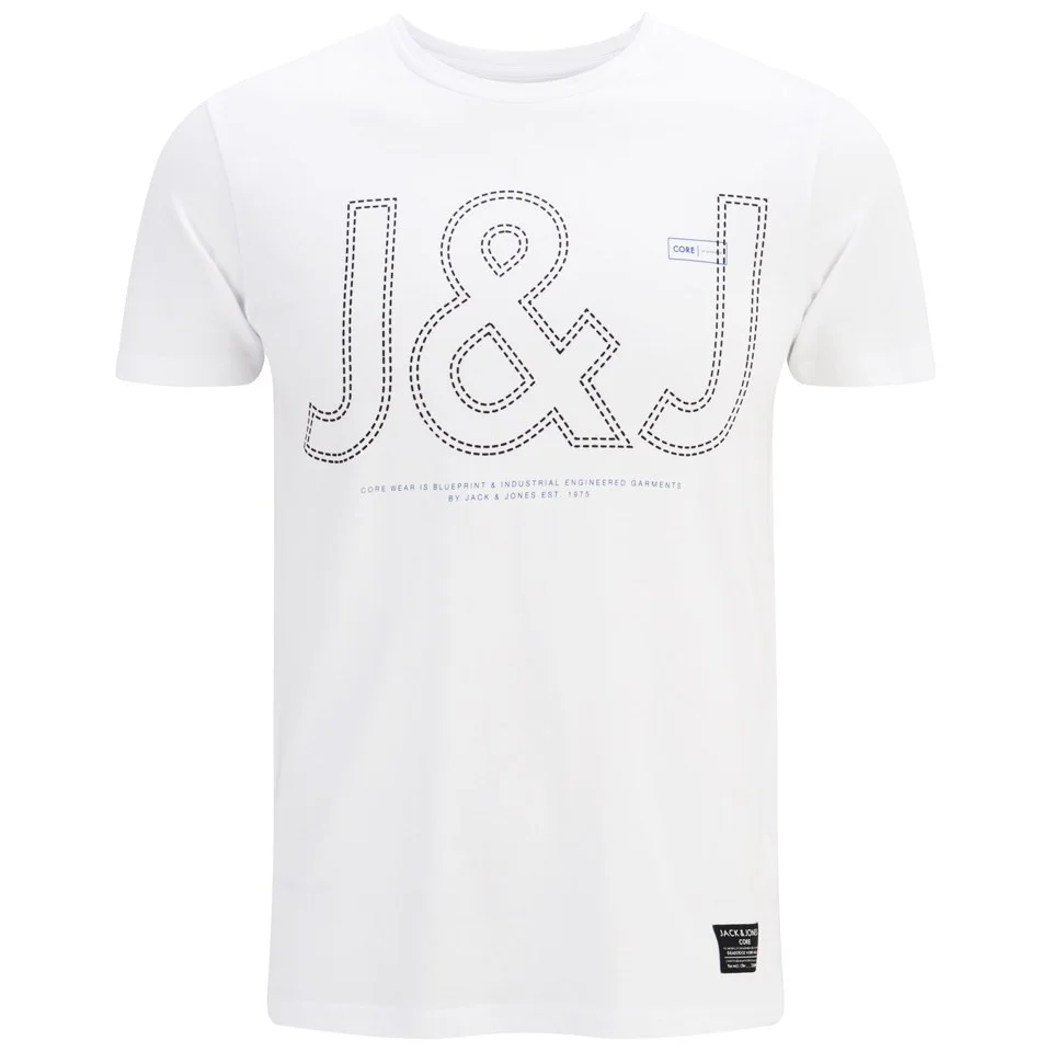 Jack & Jones Men's Construct T-Shirt - White - S - White Image 1