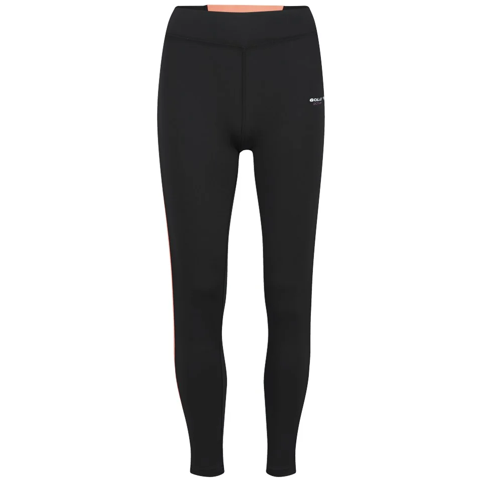 Gola Women's Selter Full Length Training Tights - Black/Coral - UK 8 - Black Image 1