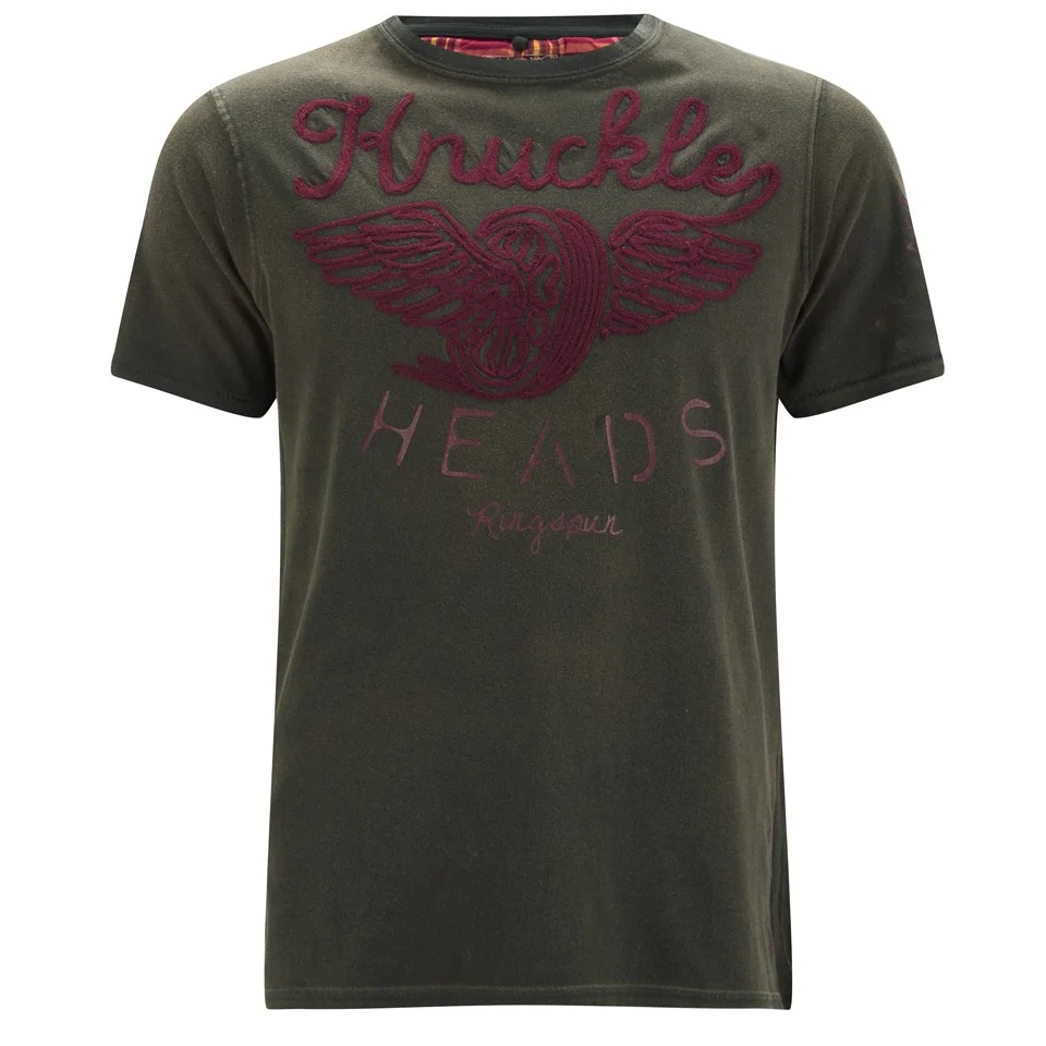 Ringspun Men's Header Knuckle Head Printed T-Shirt - Faded Black - S - Black Image 1