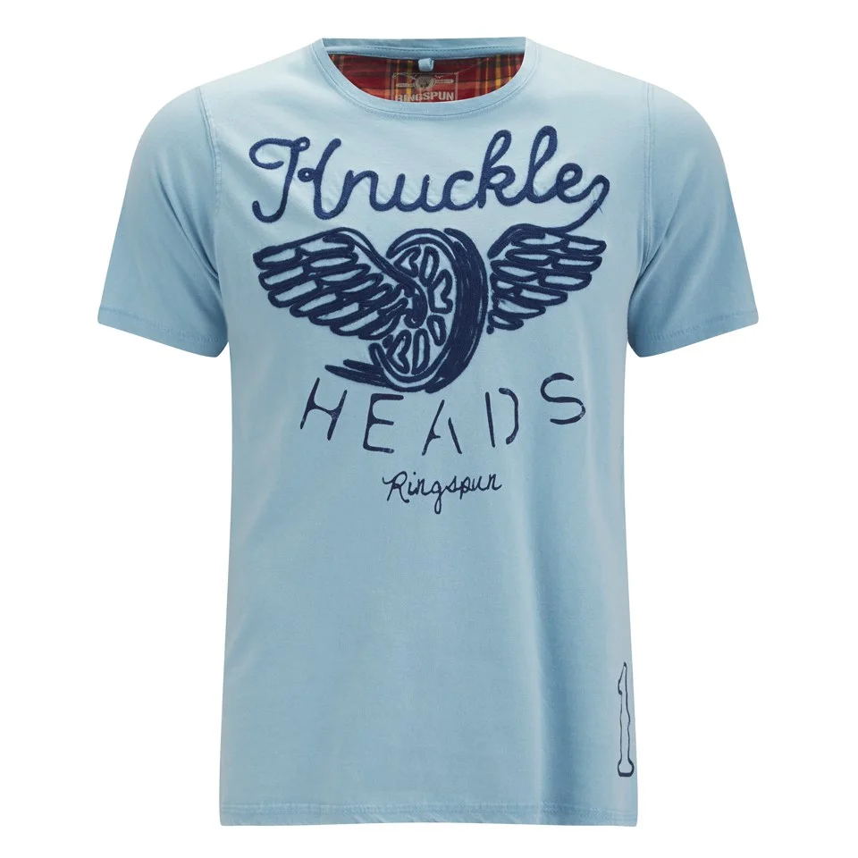 Ringspun Men's Header Knuckle Head Printed T-Shirt - Sky - S Image 1