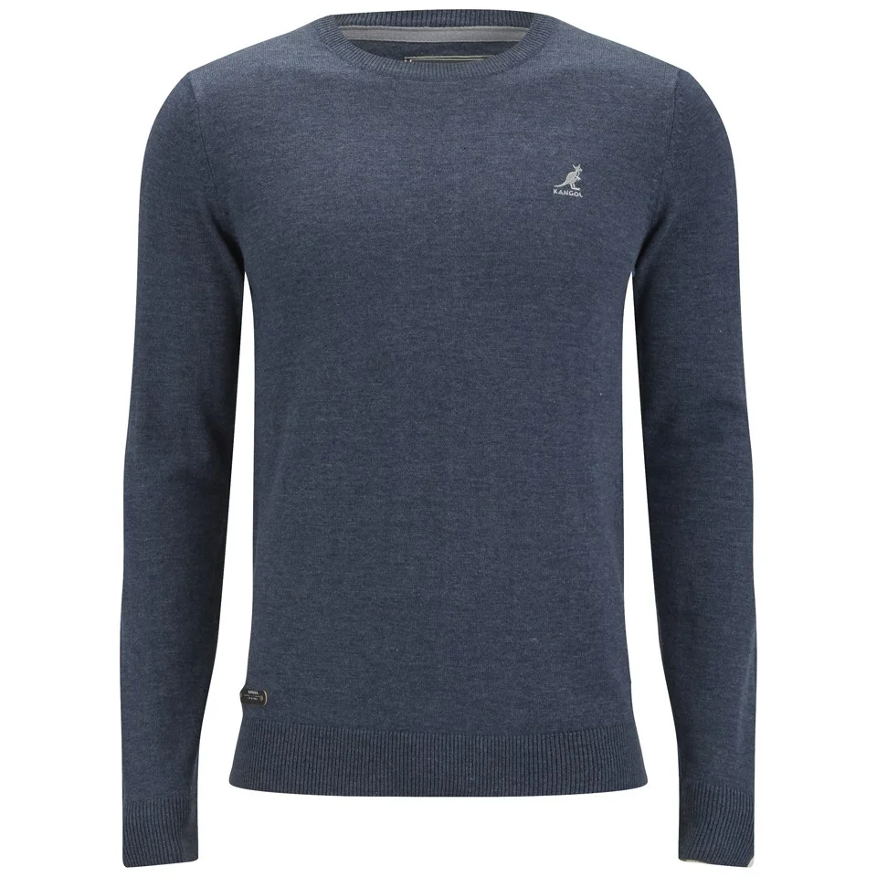 Kangol Men's Drem Knitted Jumper - Airforce Melange - S - Blue Image 1