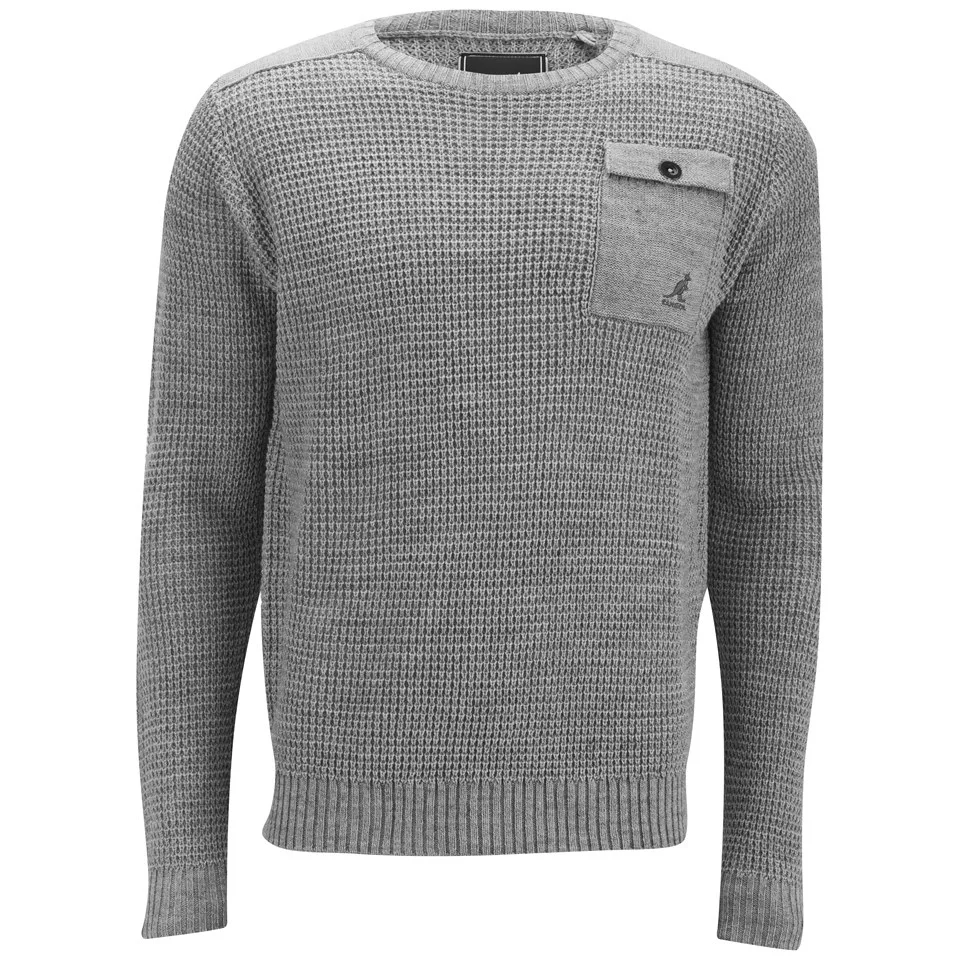 Kangol Men's Tenby Knitted Jumper - Grey Marl - S - Grey Image 1