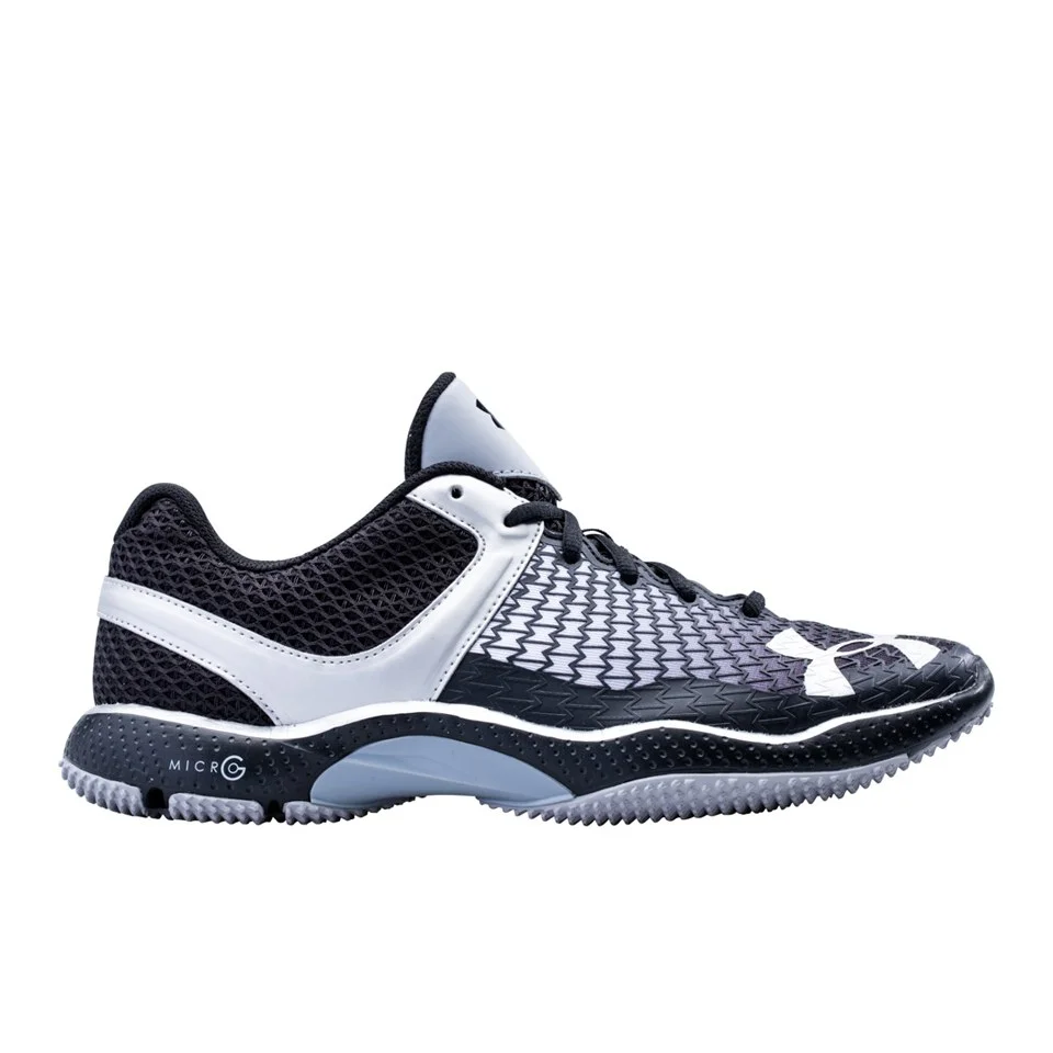Under Armour Men's Micro G Elevate Training Shoes - Black/Metallic Silver - UK 6 - Black/Grey Image 1