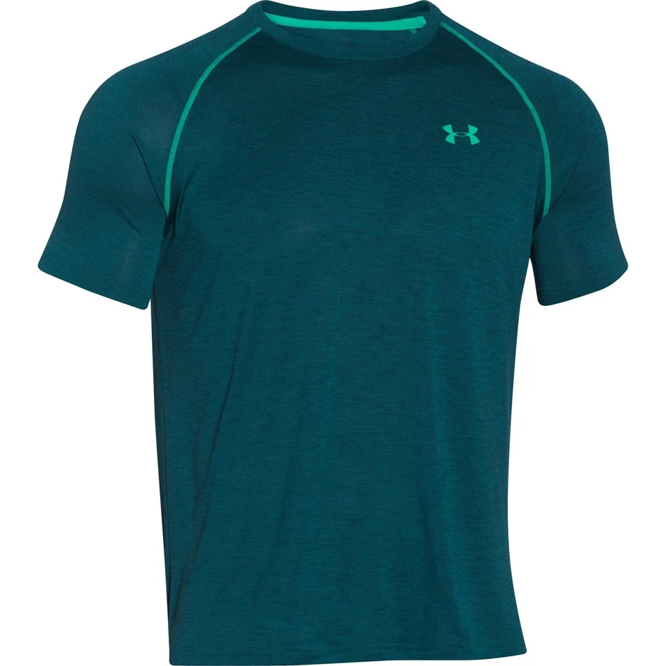 Under Armour Men's Tech T-Shirt - Hydro Teal - S - Blue/Green Image 1