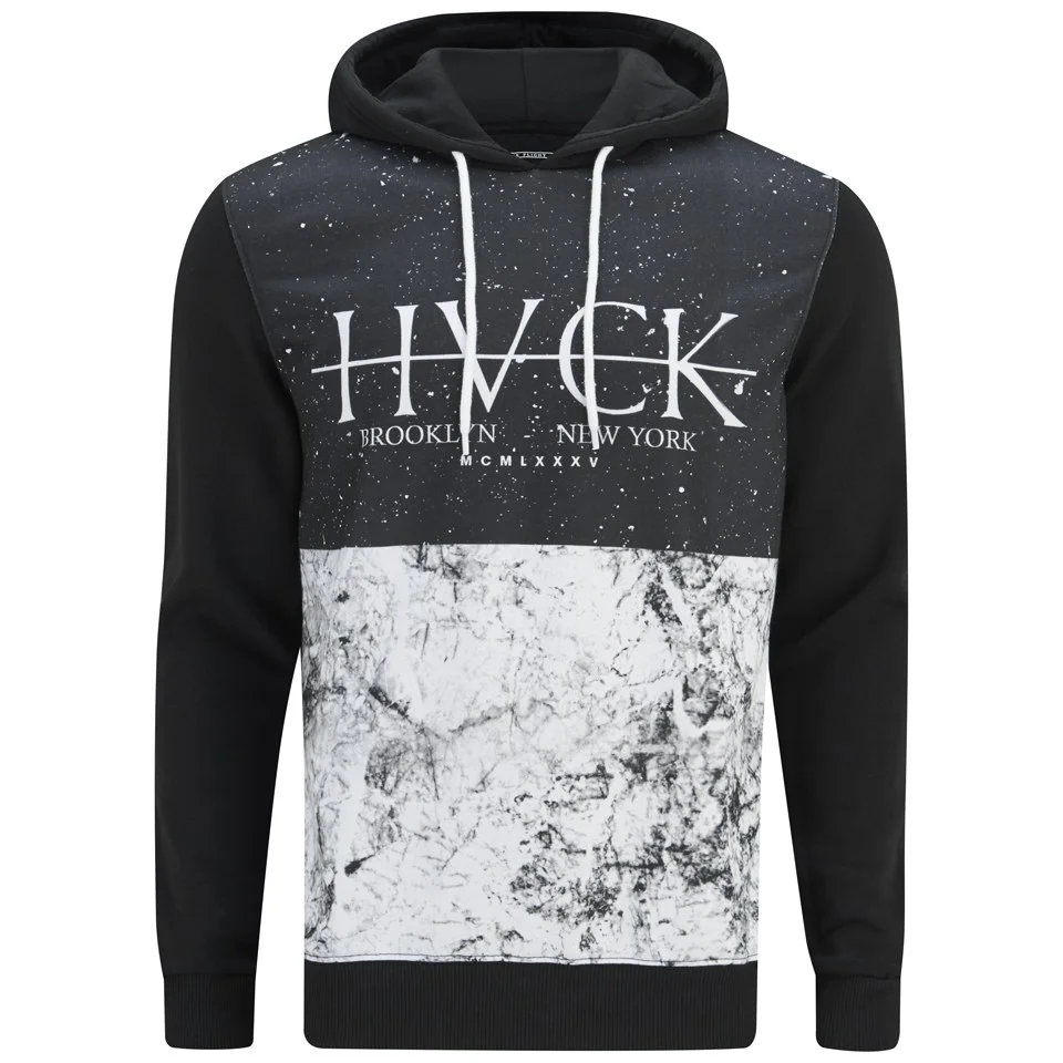 Hack Men's Regel Print Hoody - Black - S - Black Image 1