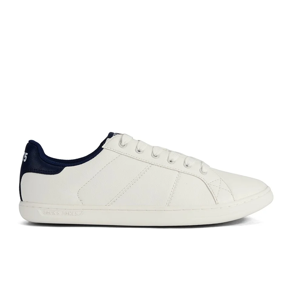 Jack & Jones Men's Brooklyn PU Sneakers - Cloud Dancer - UK 6 - White Image 1