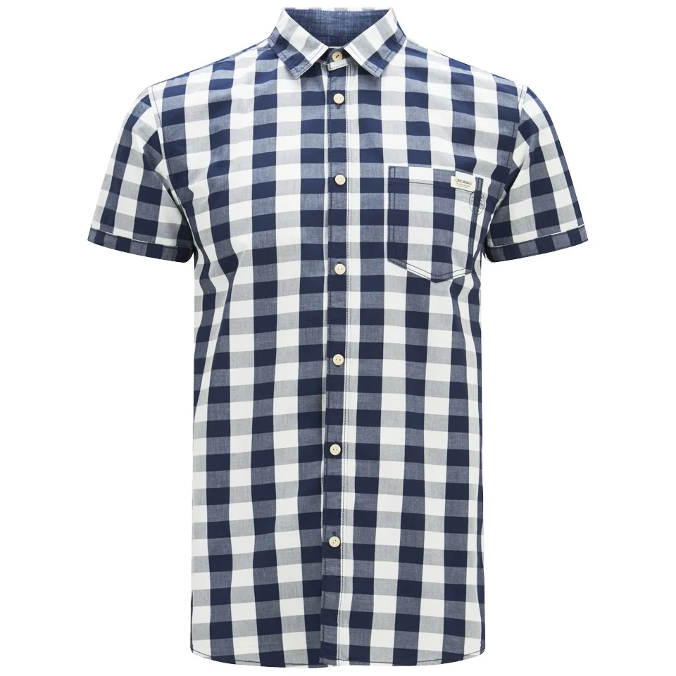Jack & Jones Originals Men's Short Sleeved East Shirt - Cloud Dancer - S - White Image 1