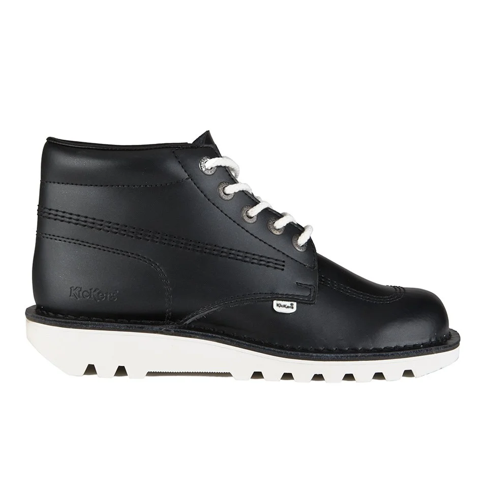 Kickers Men's Kick Hi Boots - Black/White - UK 6 Image 1