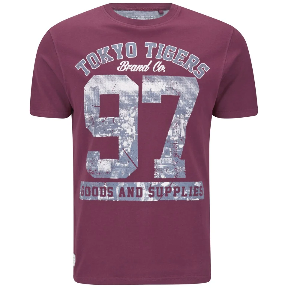 Tokyo Tigers Men's Klecko T-Shirt - Claret - S - Red Image 1