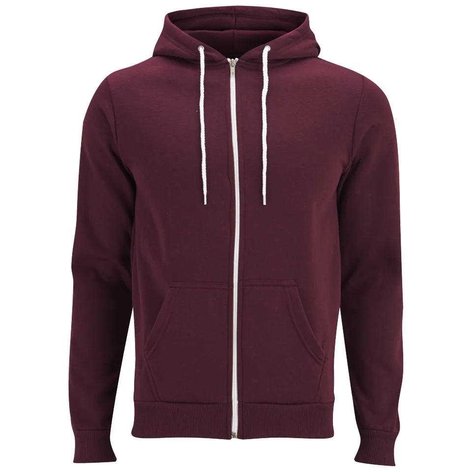 Soul Star Men's MSW Berkley Hoody - Burgundy - S - Burgundy Image 1