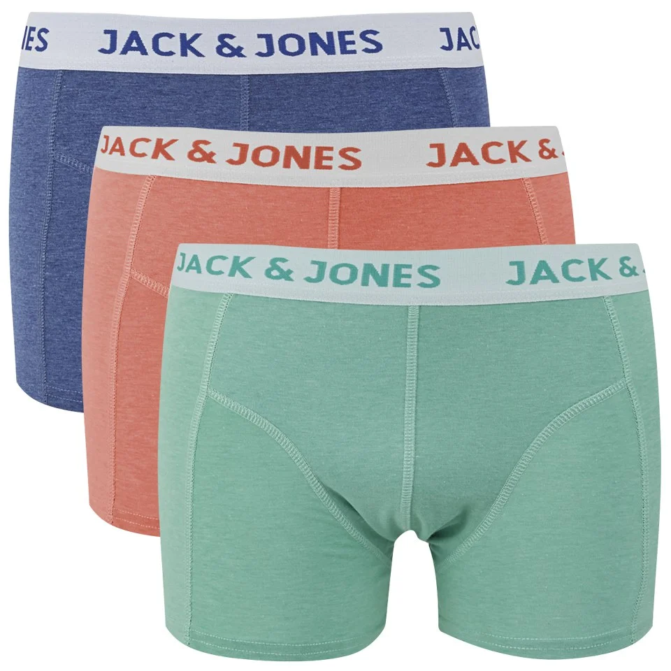 Jack & Jones Men's Sunbleached Regular 3-Pack Boxers - Multi - S - Multi Image 1