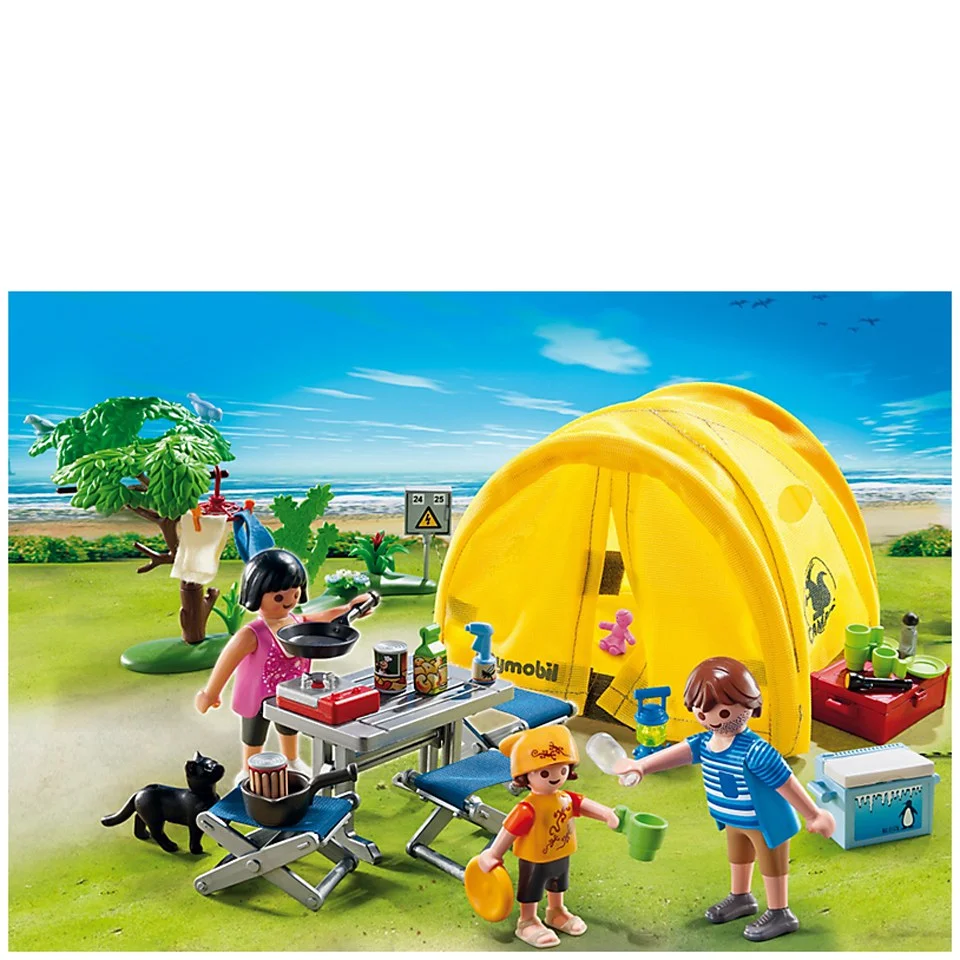 Playmobil Camping Family with Camping Tent (5435) Image 1