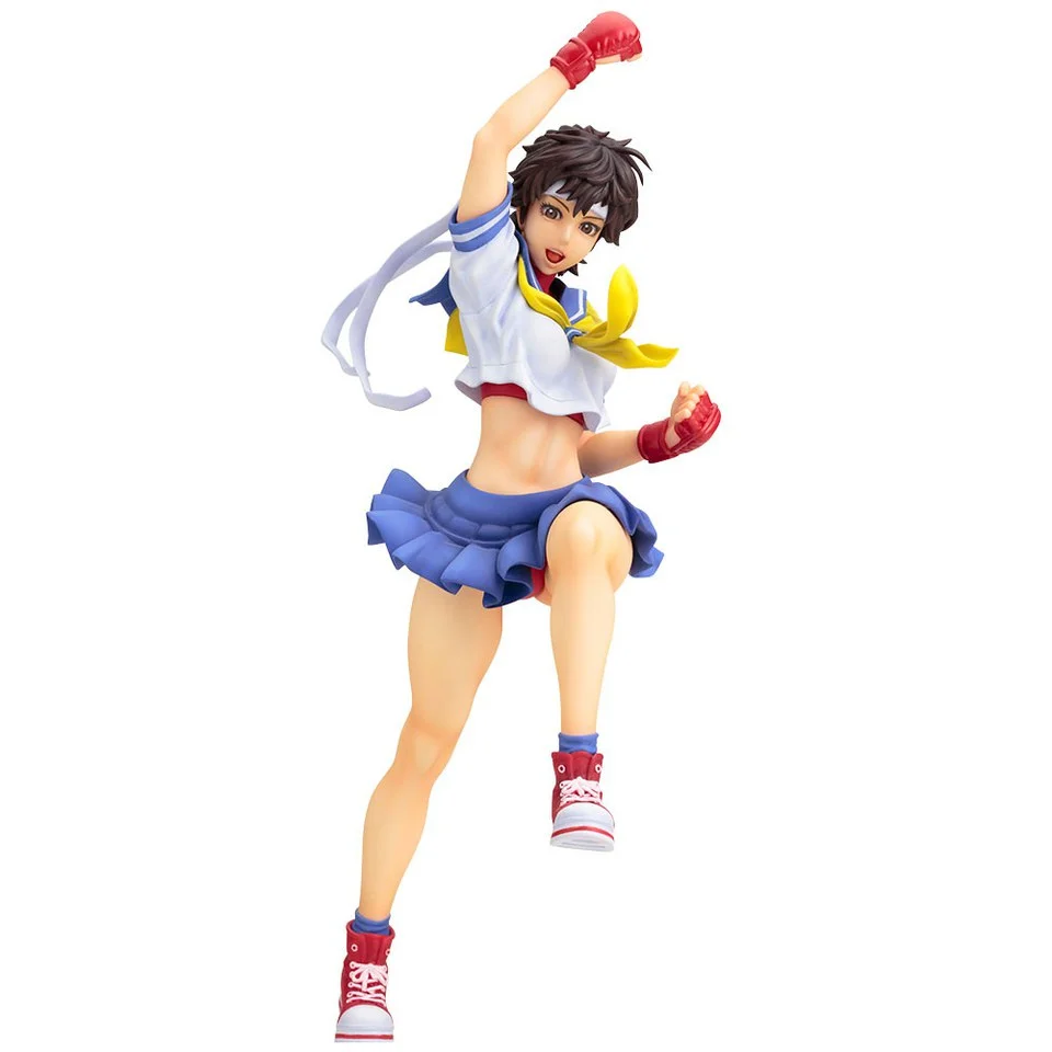 Kotobukiya Street Fighter Bishoujo Sakura PVC 1:7 Scale Statue Image 1