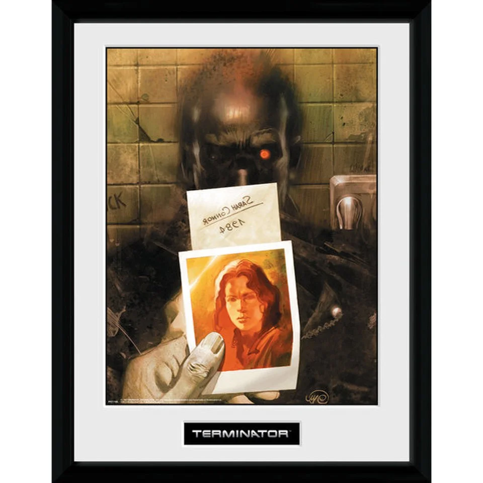 Terminator 2 Comic 1 - 16 Inch x 12 Inch Framed Photographic Image 1