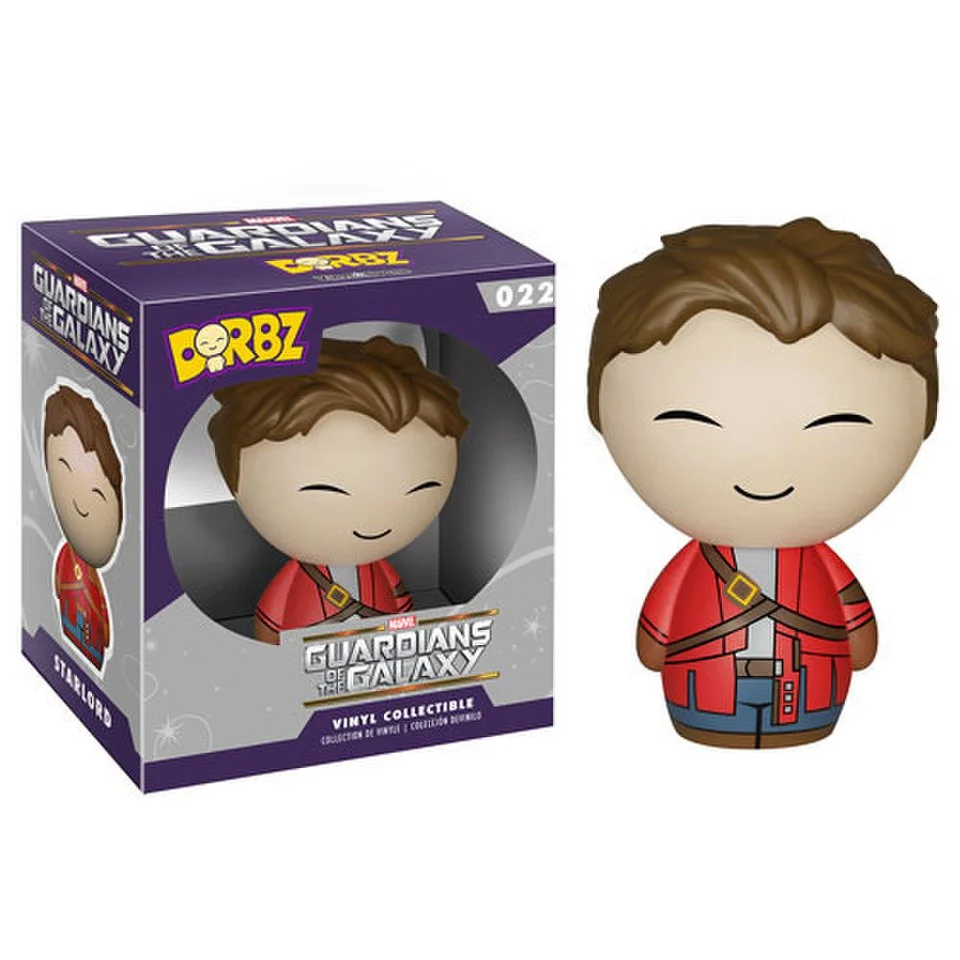 Marvel Guardians of the Galaxy Star-Lord Unmasked Vinyl Sugar Dorbz Action Figure Image 1