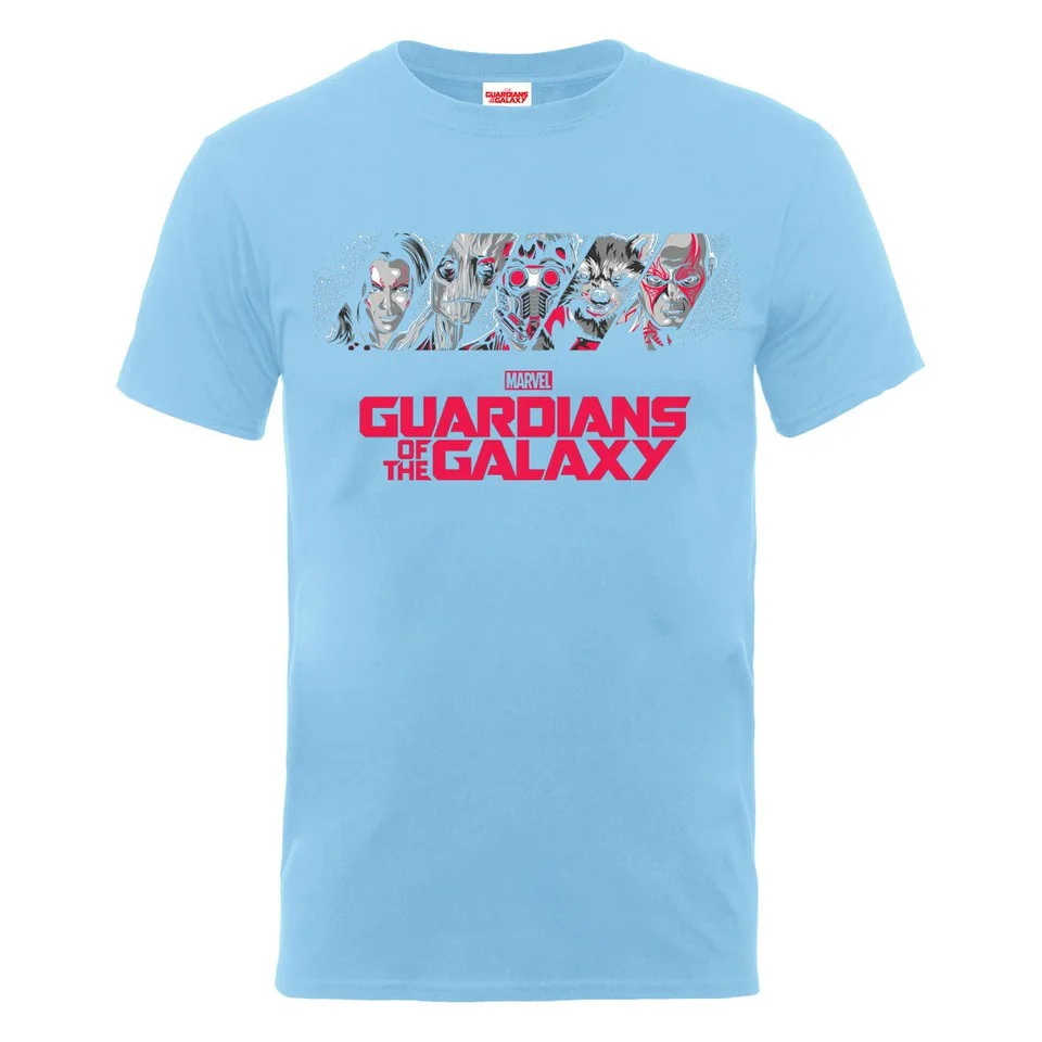 Marvel Guardians of the Galaxy Men's Team Logo T-Shirt - Sky - S - Blue Image 1