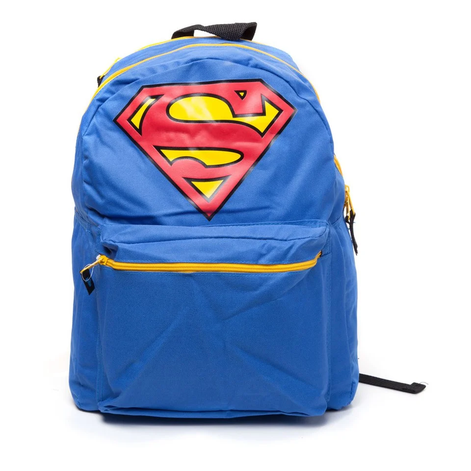 DC Comics Superman Big Logo Novelty Red Cape Backpack Image 1