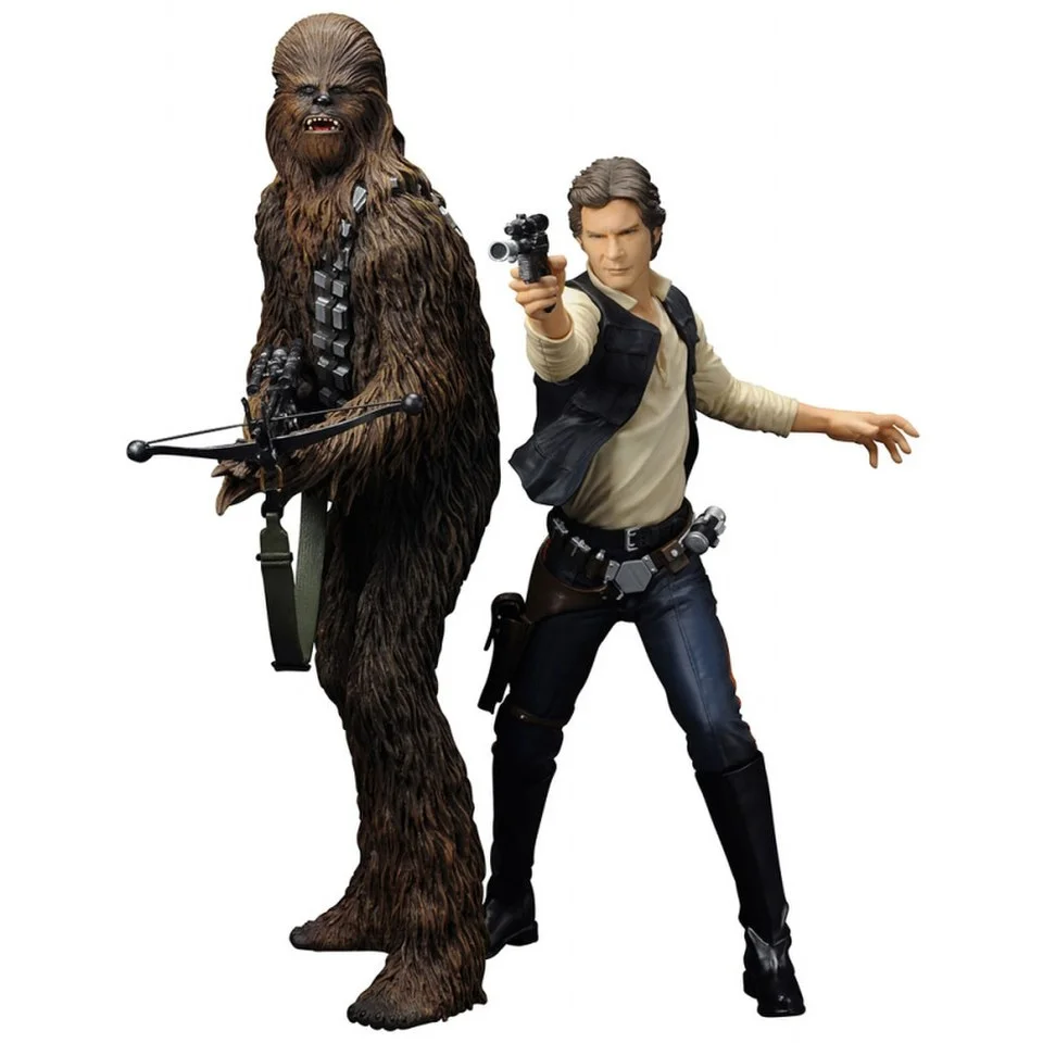 Kotobukiya Star Wars Han Solo and Chewbacca ArtFX+ 1:10 Scale Statue Image 1