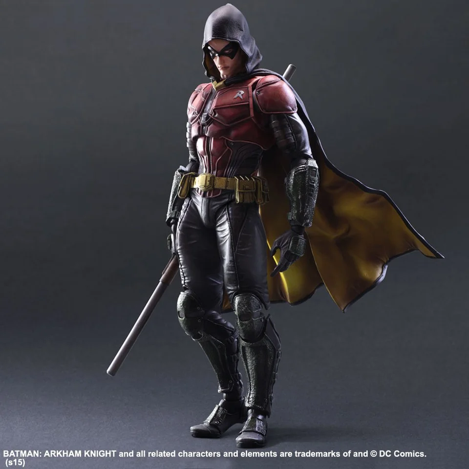 Square Enix DC Comics Batman Arkham Knight Robin Play Arts Kai Figure Image 1