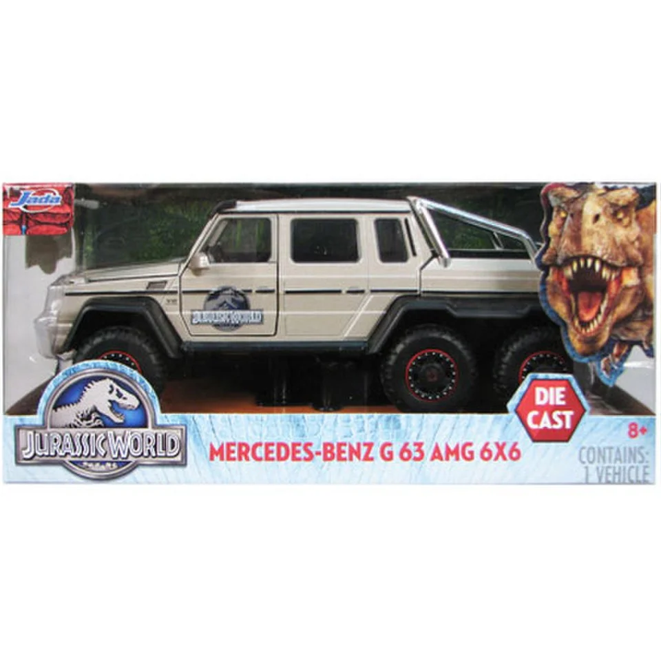 Jurassic World Mercedes G63 AMG 6X6 Diecast 1:24 Scale Vehicle Image 1