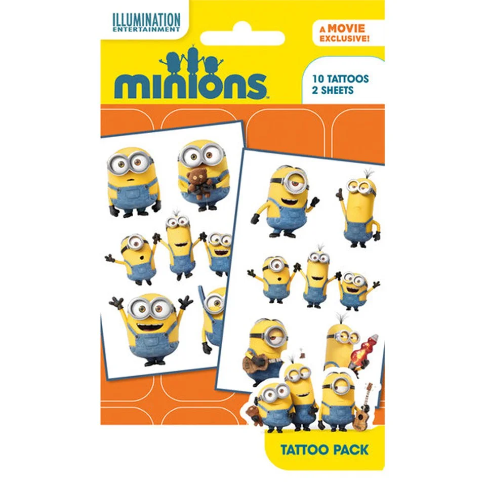 Minions Mix 1 Tattoo Pack Image 1