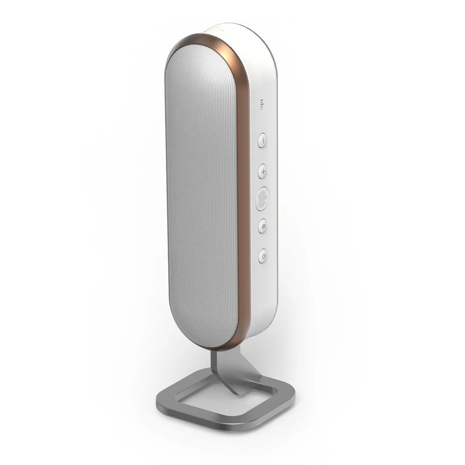 Ministry of Sound Audio S Plus Wireless Bluetooth Speaker (Includes 1 Charcoal and 1 White Strap) - White/Copper Image 1