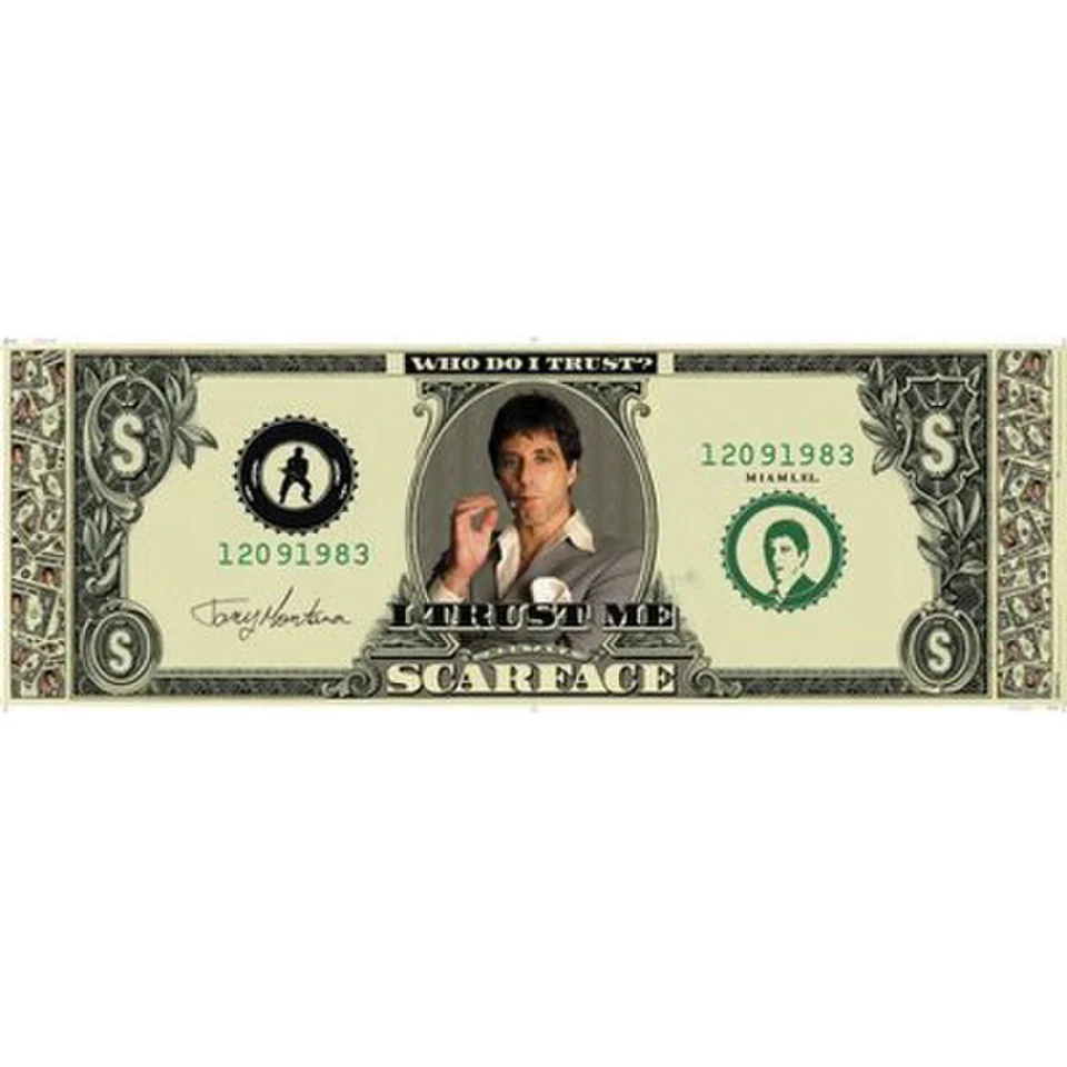 Scarface Dollar - 21 x 59 Inches Door Poster Image 1
