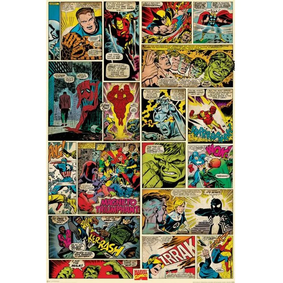 Marvel Comics Comic Panels - 24 x 36 Inches Maxi Poster Image 1