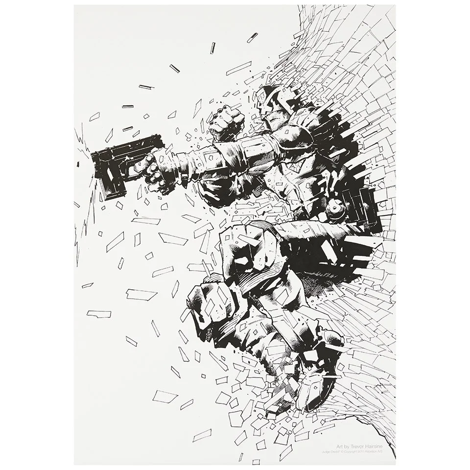 2000AD Judge Dredd Underbelly Print – Extremely Limited Stock Image 1